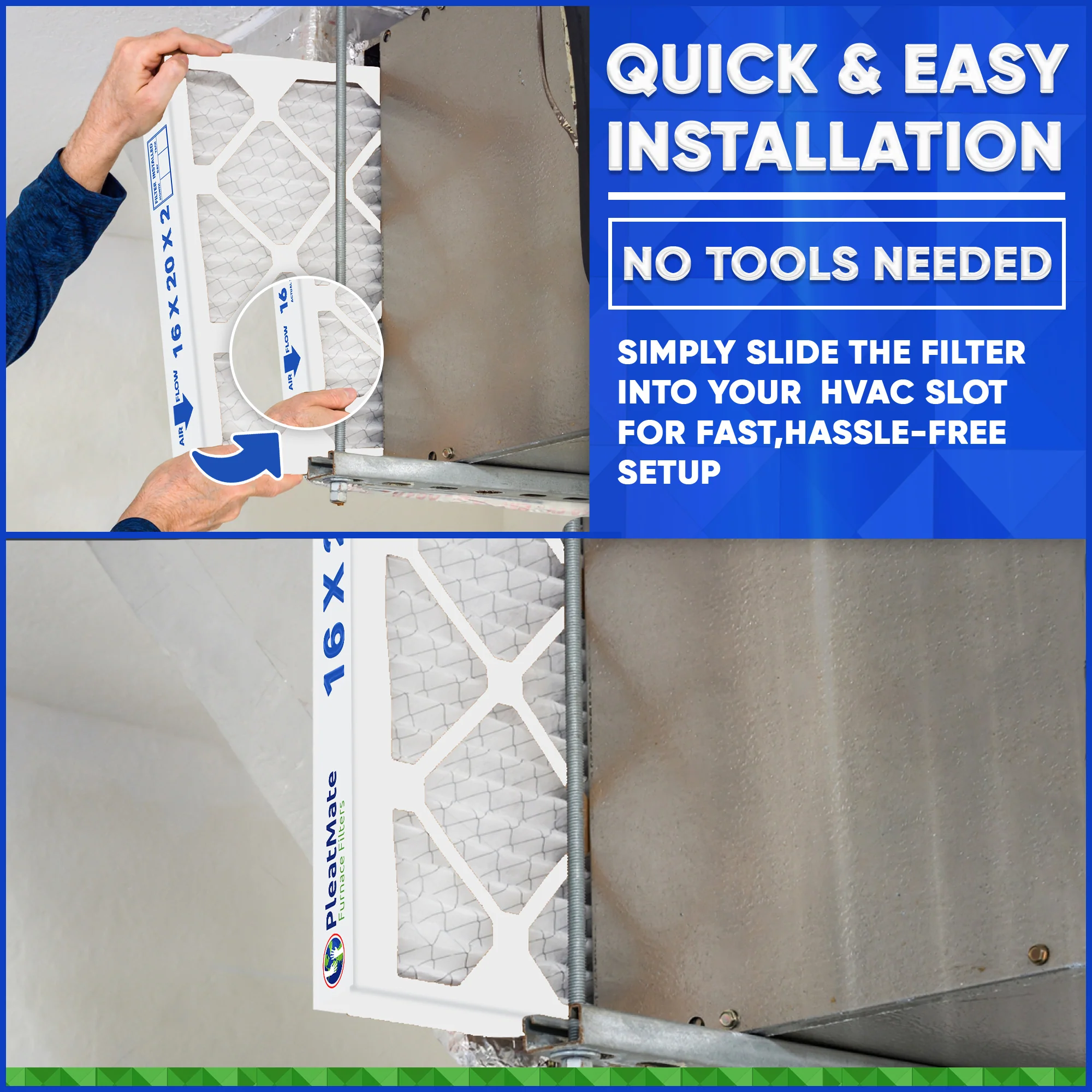 11x20x2 Furnace Filter MERV 8 Pleated Filters. Case of 12 - Image 5