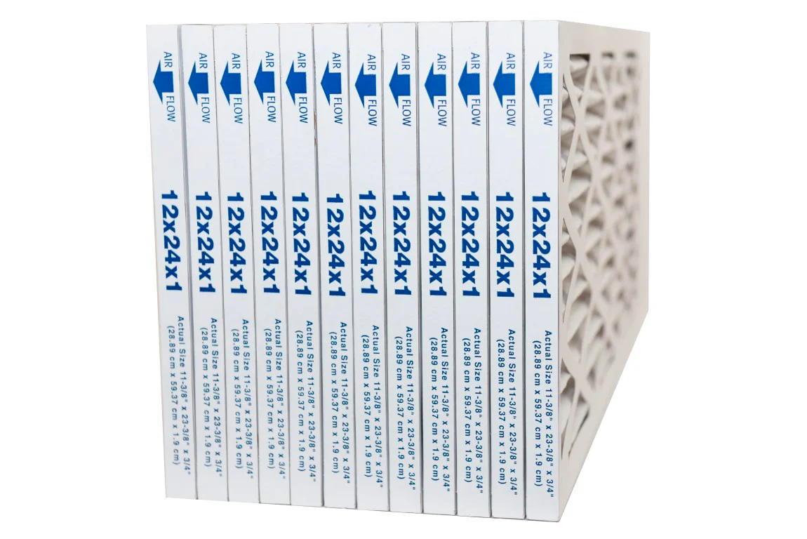12x24x1 Furnace Filter MERV 11 Pleated Filters - Case of 12