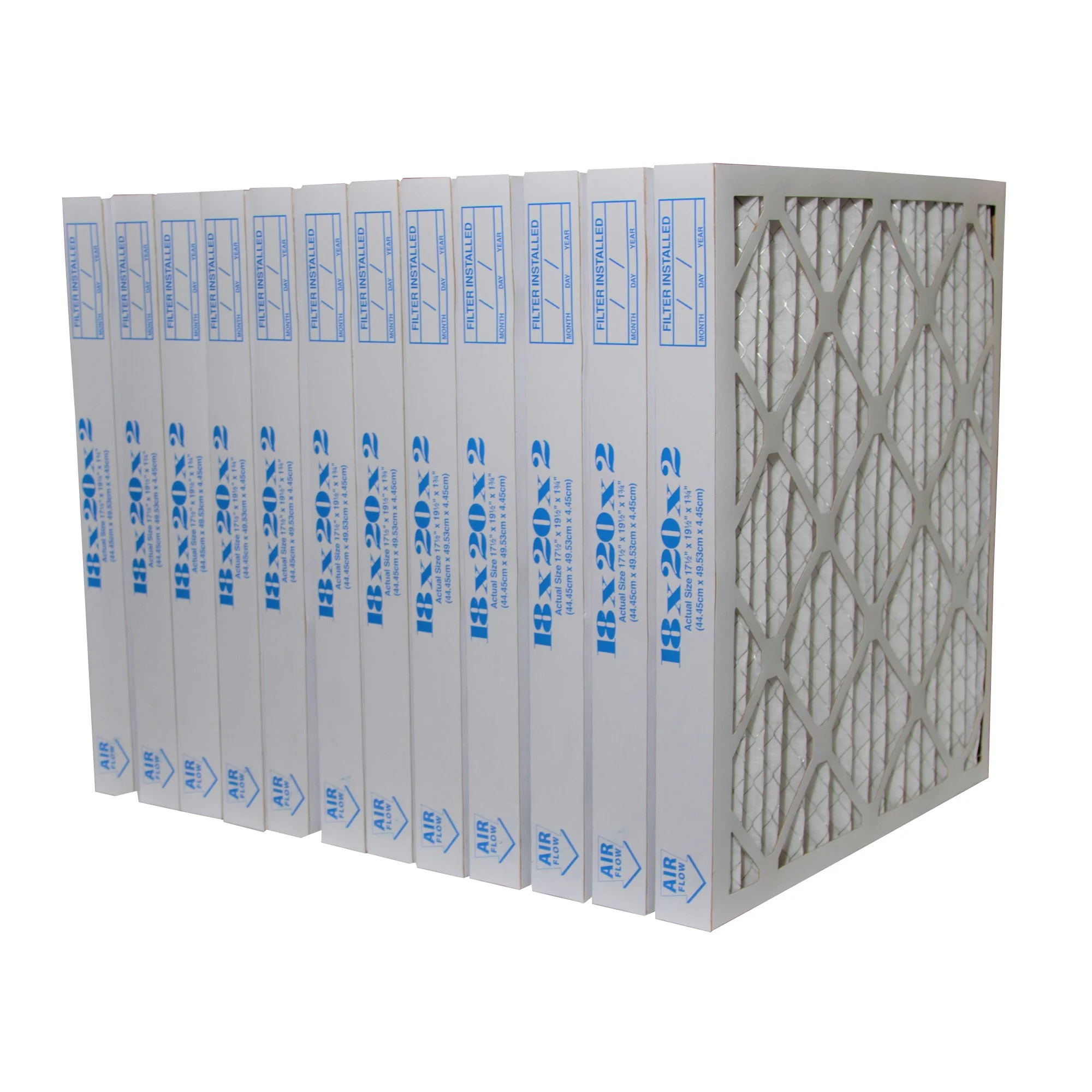 18x20x2 Furnace Filter MERV 8 Pleated Filters. Case of 12
