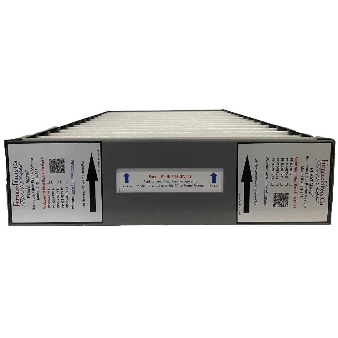 Electro-Air MFH-1625-4 / AMP-11-1625-4H Reusable Filter Frame System Kit - Includes Lifetime Reusable Frame MODEL # RFFS 805 and 6 Replacement Filters PART # PP-805 MERV 11 - Image 4