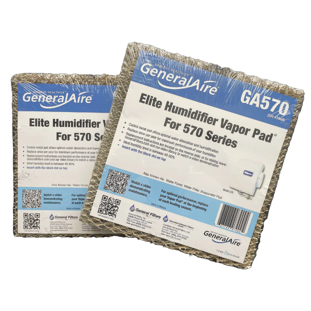 Generalaire GA 570 Humidifier Pad for Generalaire Model 570, York #S1-HUPAD12 & Clean Comfort HE 12. Package of 2