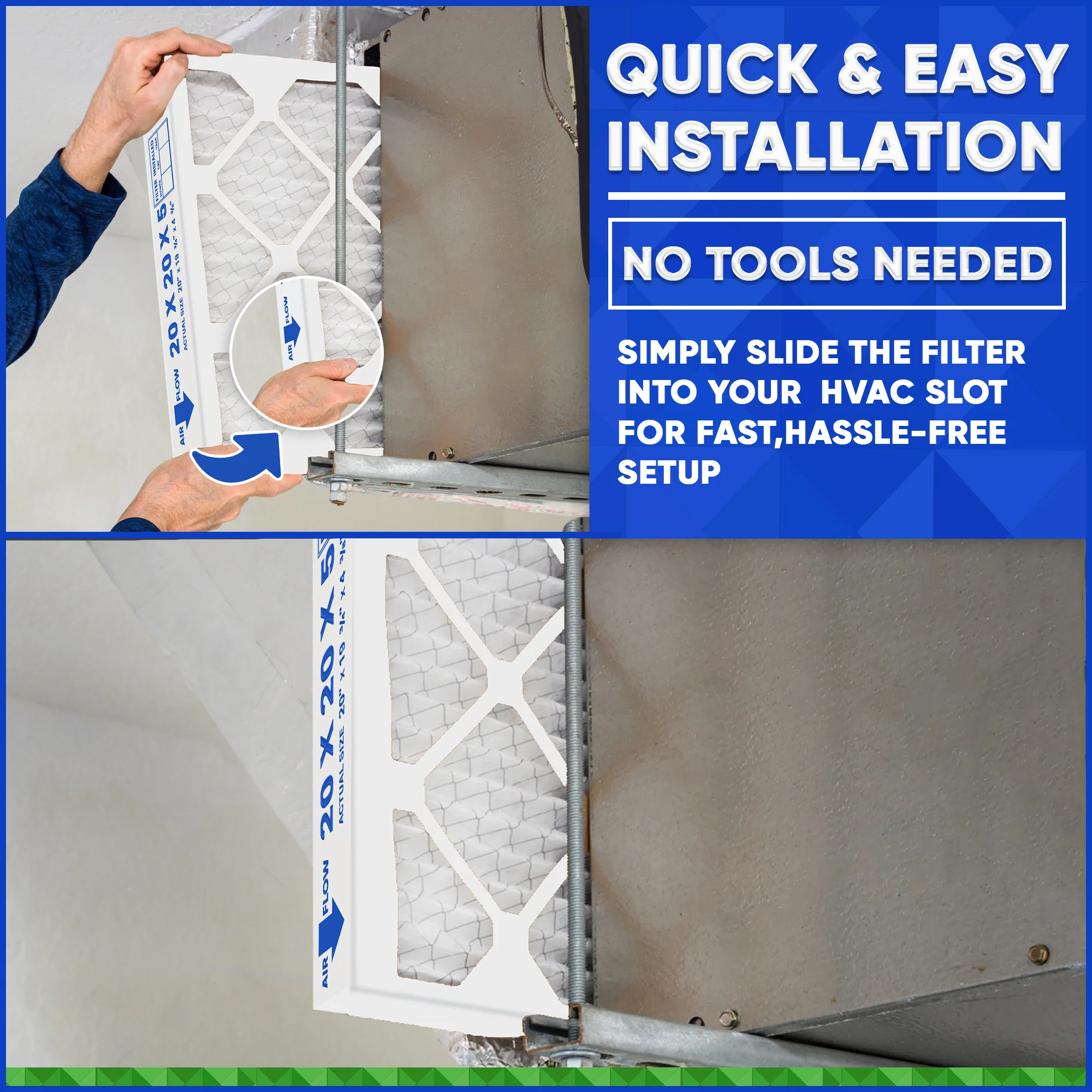 Honeywell 20x20x4 Furnace Filter Model # FC100A1011 MERV 10. Actual Size 19 15/16" x 19 3/4" x 4 3/8" Aftermarket. Case of 3 - Image 6