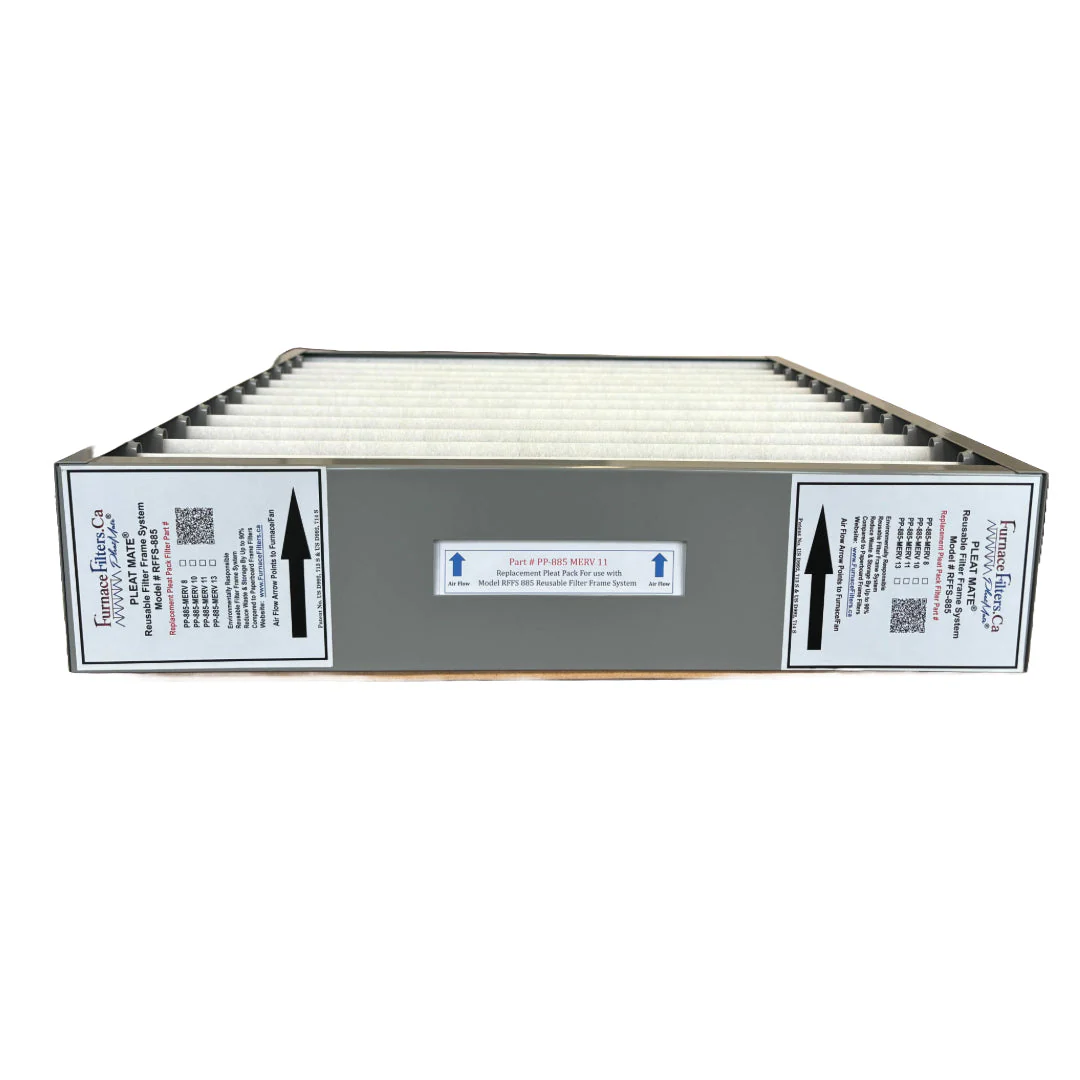 Lennox / Healthy Climate X0585 - 20x20x5 Reusable Filter Frame Kit - Includes Lifetime Reusable Frame MODEL # RFFS 885 and 6 Replacement Filters PART # PP-885 MERV 11. Made by FurnaceFilters.Ca - Image 4